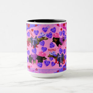 Valentine's Day Weenie Dog Mug