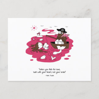Valentine's Day - When you fish for love Postcard
