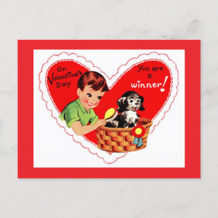 Valentine's Day Winner Holiday Postcard