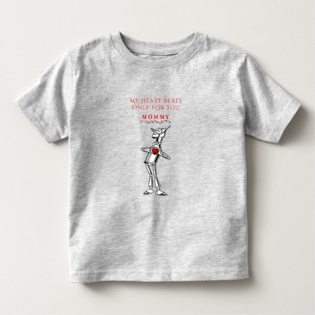  Valentine's Day Wizard of Oz Tin Man Red Heart  Toddler T-Shirt (Front)