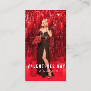 Valentine's Day Woman Girl Photosession  Business Card