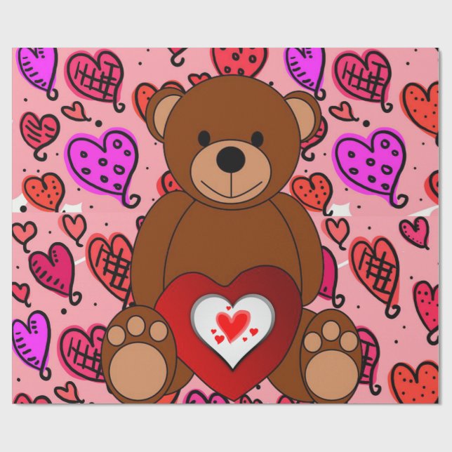 Valentine's Day Wrapping Paper (Flat)