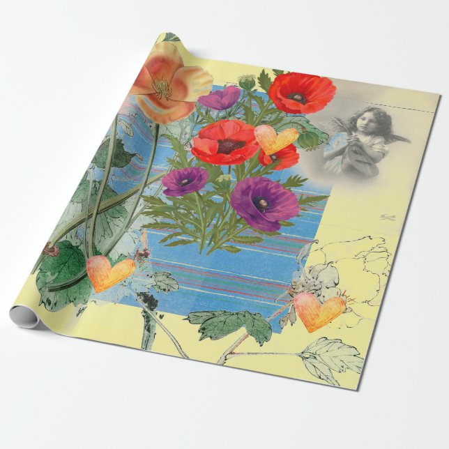 Valentine's Day Wrapping Paper (Unrolled)