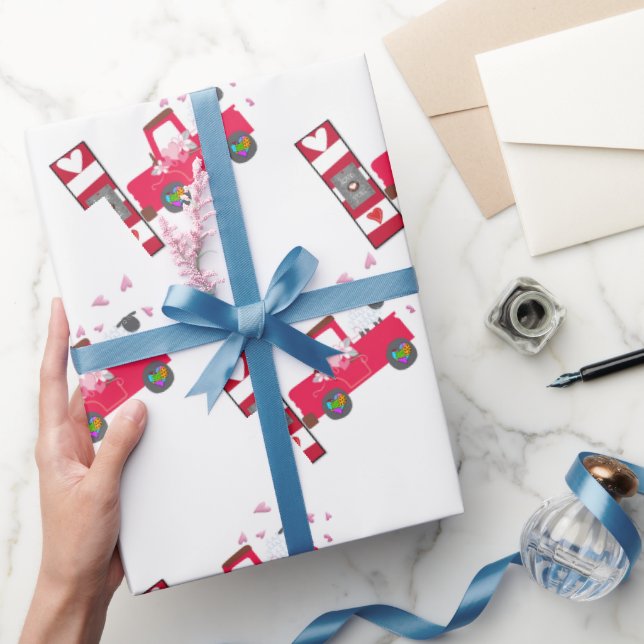 Valentine's Day Wrapping Paper Sheep (Gifting)