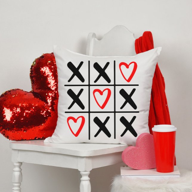 Valentine's Day X and Heart  Cushion (Creator Uploaded)