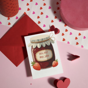 Valentine's Day You Are My Jam Cute Classroom  Card