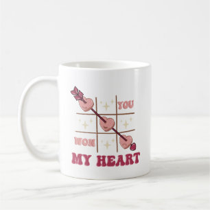 Valentine's Day You Won My Heart Coffee Mug