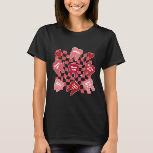 Valentines Dentist Dental Hygienist Tooth Candy Co T-Shirt
