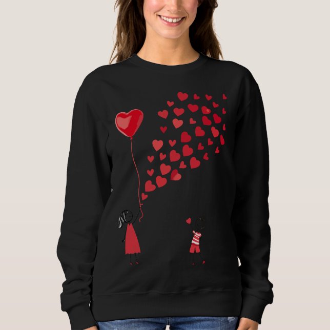 Valentine's design women sweatshirt (Front)