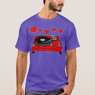 Valentines DJ Music Producer Wedding Musician T-Shirt