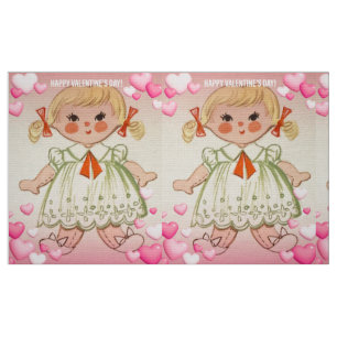 Valentines Doll Fabric