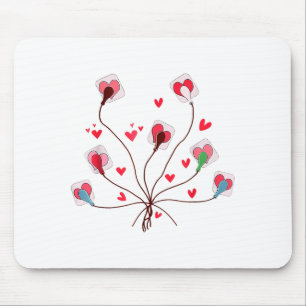 Valentines Ekg Leads Cheat Sheet Telemetry Cardiac Mouse Pad