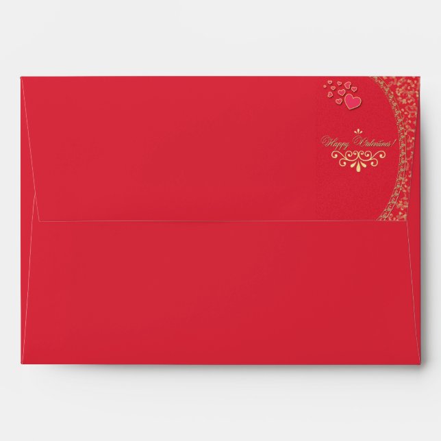 VALENTINES ~ Envelop Envelope (Back (Top Flap))