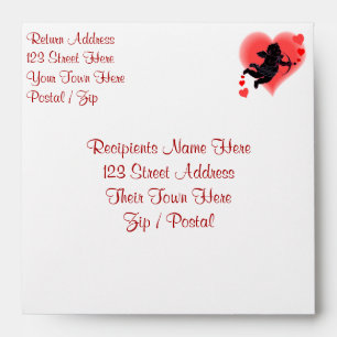Valentine's Envelopes Personalised Cupid Envelopes