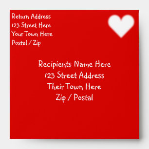 Valentine's Envelopes Personalised Love Envelopes