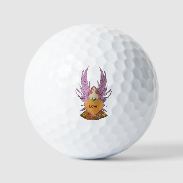 Valentines Faerie Golf Balls (Front)