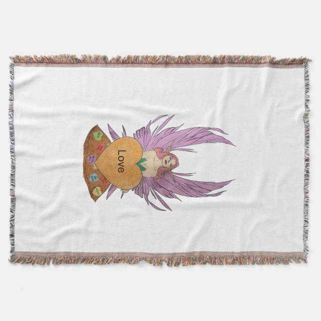 Valentines Faerie Throw Blanket (Front)