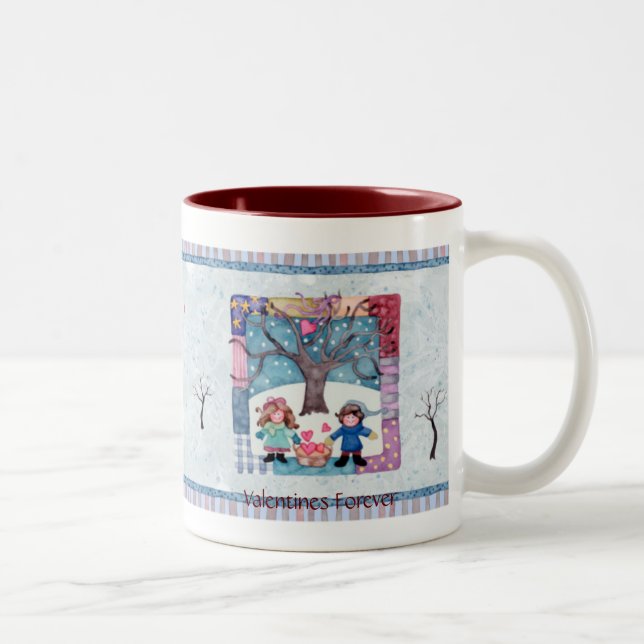 Valentines Forever Two-Tone Coffee Mug (Right)