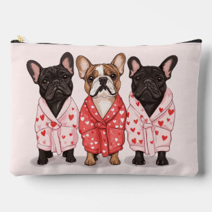 Valentines French Bulldog Accessory Pouch