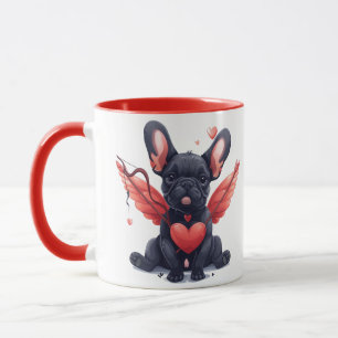 Valentines French Bulldog Cupid Mug