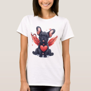 Valentines French Bulldog Cupid T-Shirt