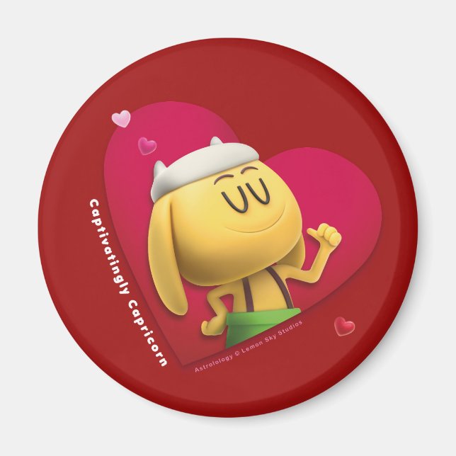 Valentine's Fridge Magnet for Capricorn (Front)