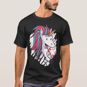 Valentines funny unicorn mugs T-Shirt