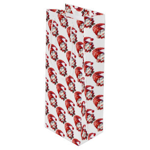 Valentine's Gnome Holding an I Love You sign Wine Gift Bag