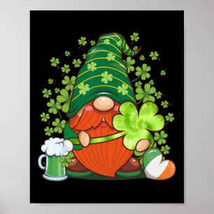 Valentine's Gnome St Patrick's Gnomies Easter Spri Poster
