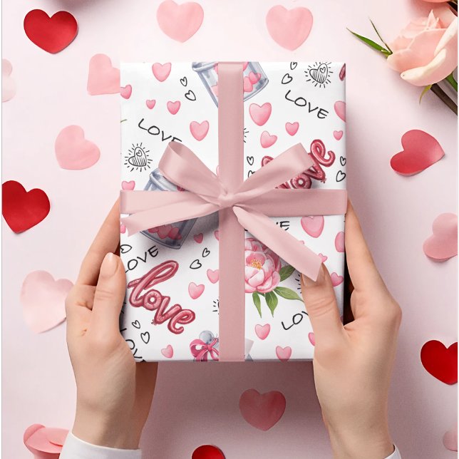 Valentines Gnome Wrapping Paper (Creator Uploaded)