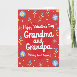 Valentines Grandma And Grandpa Card