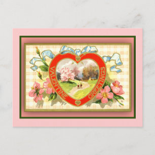 Valentine's Greeting Cards Pastoral Scene
