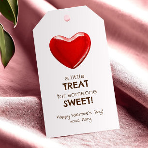 Valentines heart candy little sweet treat gift tags