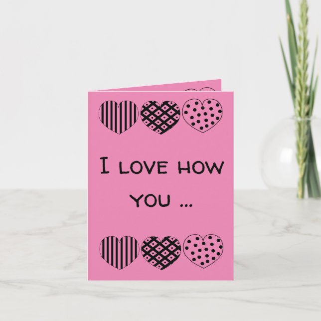 Valentine's Heart  Card (Front)