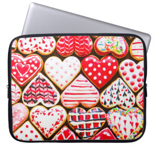 Valentine's Heart Cookies: Homemade Love. Laptop Sleeve
