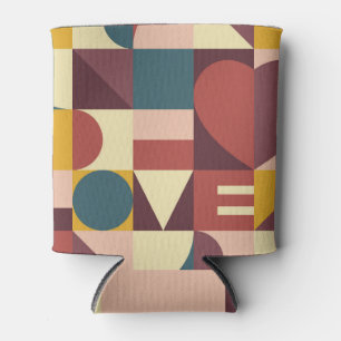 Valentine's heart design, abstract background. can cooler