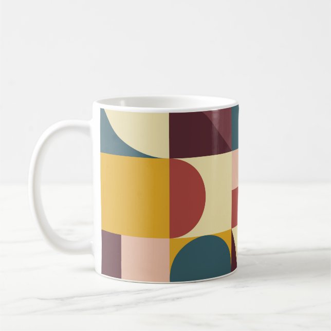 Valentine's heart design, abstract background. coffee mug (Left)