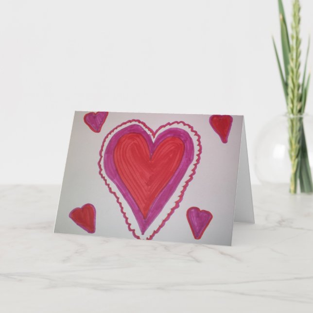 Valentine's Heart Holiday Card (Front)