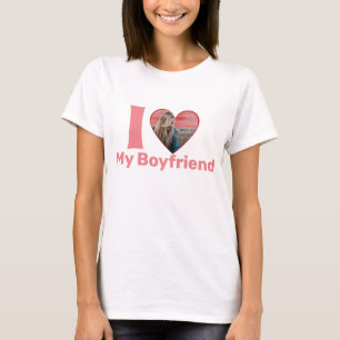Valentine's Heart shaped personalised photo T-Shirt