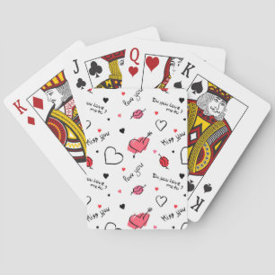 Valentine's Hearts Arrow Seamless Playing Cards