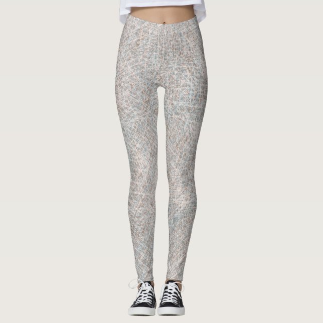 Valentine's in powder tan leggings (Front)