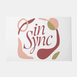Valentines In Sync Romantic Love Quote Doormat