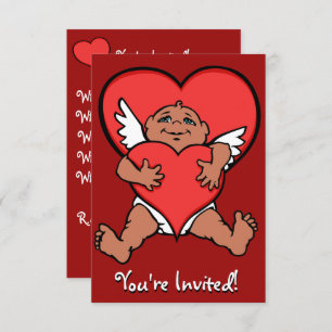 Valentine's Invitations Personalised Cupid Cards