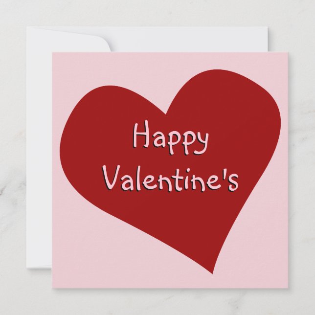 Valentine's Invitations Personalised Love Cards (Front)