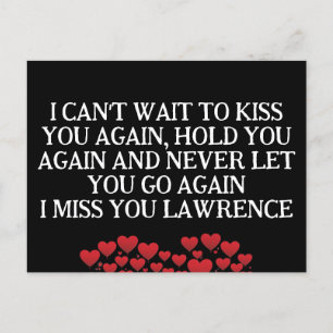 Valentines Jail Prison Long Distance Hearts Name Holiday Postcard