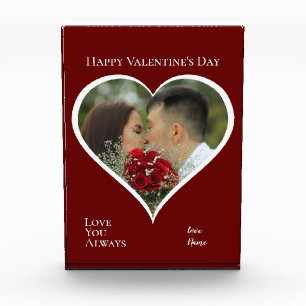 Valentines Keepsake Big Heart Your Photo Block