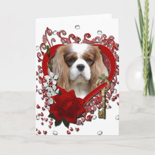 Valentines - Key to My Heart - Cavalier - Light Holiday Card