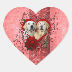 Valentines - Key to My Heart - Goldens - Corona Te Sticker
