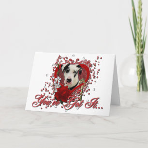 Valentines - Key to My Heart - Great Dane Harlequi Holiday Card