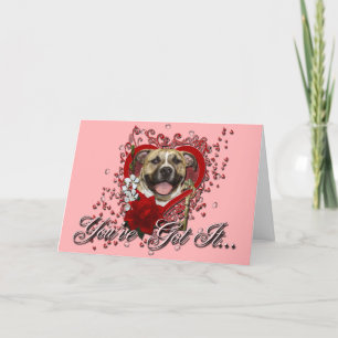 Valentines - Key to My Heart - Pitbull - Tigger Holiday Card
